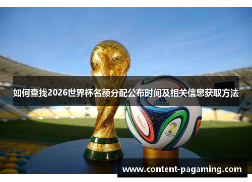如何查找2026世界杯名额分配公布时间及相关信息获取方法